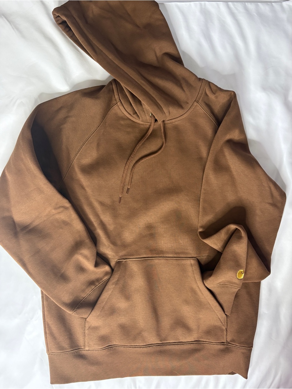 Carhartt Men's Brown Hooded Sweatshirt - Chestnut Tone